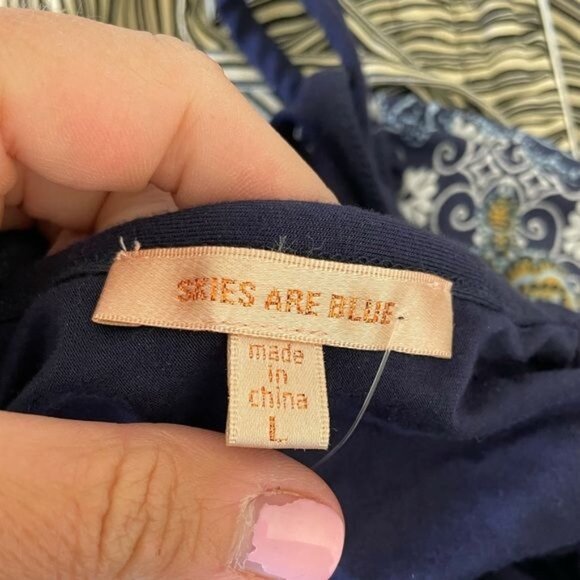 Stitch Fix Skies Are Blue Augustina Knit Tribal Halter Maxi Dress Size Large NWT - Picture 7 of 10